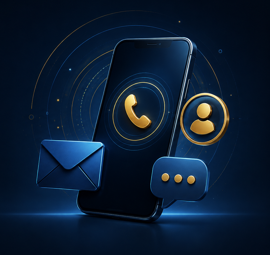 Canais de contato digital da CapitalNex